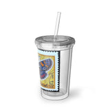 Moth Stamp Acrylic Cup