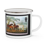 Wild Horses Stamp Enamel Mug
