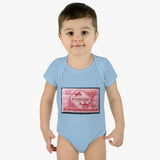 Air Mail Flight Stamp Baby Onesie