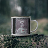 RN Nurse Columbia Vintage Postage Stamp Enamel Camping Mug
