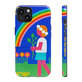 Rainbow Flower Tough Phone Case