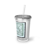 French Stamp Acrylic Cup