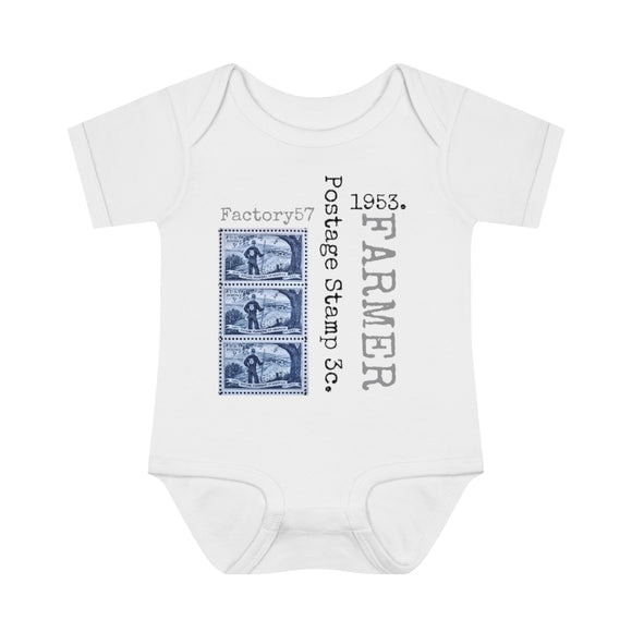 Future Farmer 1953 Postage Stamp - Infant Baby Rib Bodysuit 0M - 24Mo