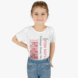 Fire Dept., Fire Fighter 1948 Postage Stamp - Infant Baby Rib Bodysuit 0M - 24Mo