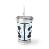 Panda Bear Stamp Acrylic Cup
