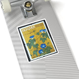 Blue Flowers Stamp Sticker