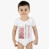 Fire Dept., Fire Fighter 1948 Postage Stamp - Infant Baby Rib Bodysuit 0M - 24Mo