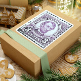 Purple Lincoln Stamp Sticker