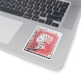 One Penny Stamp Sticker