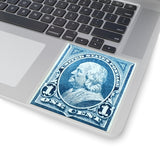 Benjamin Franklin Blue Stamp Sticker