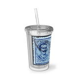 Espresso Blue Stamp Acrylic Cup