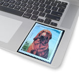 Blood Hound Dog Stamp Sticker