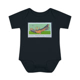 Haida Canoe Stamp Baby Onesie