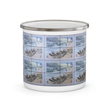 Cape Hatteras Stamp Enamel Mug