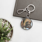 Boxer Dog Keyring