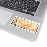Air Mail Yellow Stamp Sticker