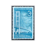 Mackinaw Bridge Stamp Sticker