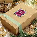 Maroon Tree Stamp Sticker