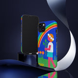 Rainbow Flower Tough Phone Case