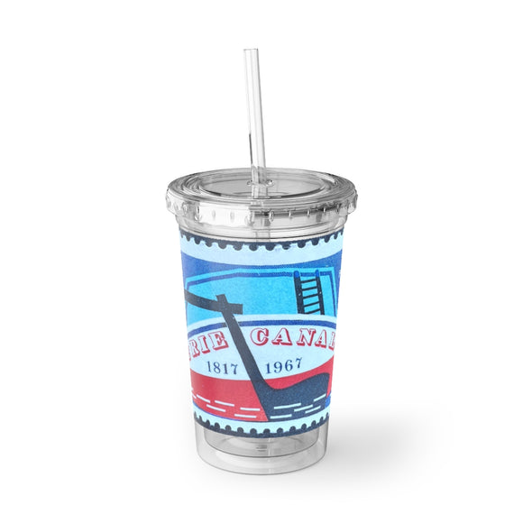 Erie Canal Stamp Acrylic Cup