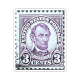 Purple Lincoln Stamp Sticker