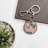 Mushrooms Keyring