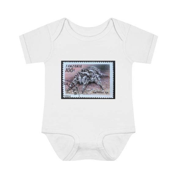 Spider Stamp Baby Onesie
