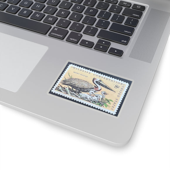 Pelican Stamp Sticker