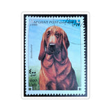 Blood Hound Dog Stamp Sticker