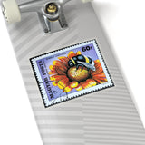 Bee on Flower Stamp Sticker