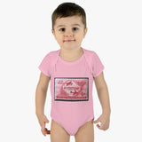 Air Mail Flight Stamp Baby Onesie