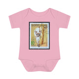 Siamese Cat Stamp Baby Onesie