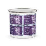 Eleanore Roosevelt Stamp Enamel Mug