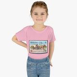 Horse & Carriage Bermuda Stamp Baby Onesie