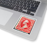 Red Two Cents Stamp Sticker