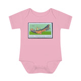 Haida Canoe Stamp Baby Onesie