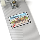 Horse and Carriage Bermuda Stamp Sticker