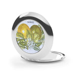 Lemon Citrus Compact Travel Mirror