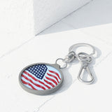 American Flag Keyring