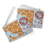 Honey Comb Bee Clutch Bag