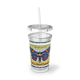 Moth Stamp Acrylic Cup