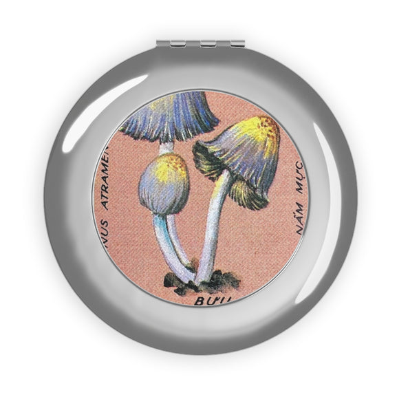 Mushrooms Compact Travel Mirror
