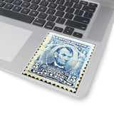Lincoln Blue Stamp Sticker