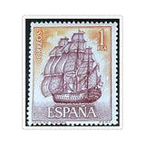 Ship at Sunset Stamp Sticker