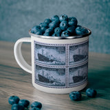 Peace & War 1946 Stamp Enamel Mug