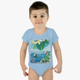 Japan Coastline Baby Onesie