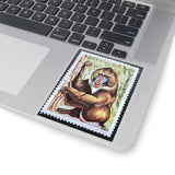 Baboon Africa Stamp Sticker
