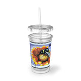 Sunflower Bee Acrylic Cup