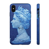 Queen Blue Stamp - Tough Phone Case