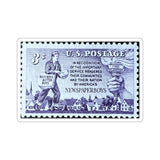 Newspaper Boy Stamp Sticker